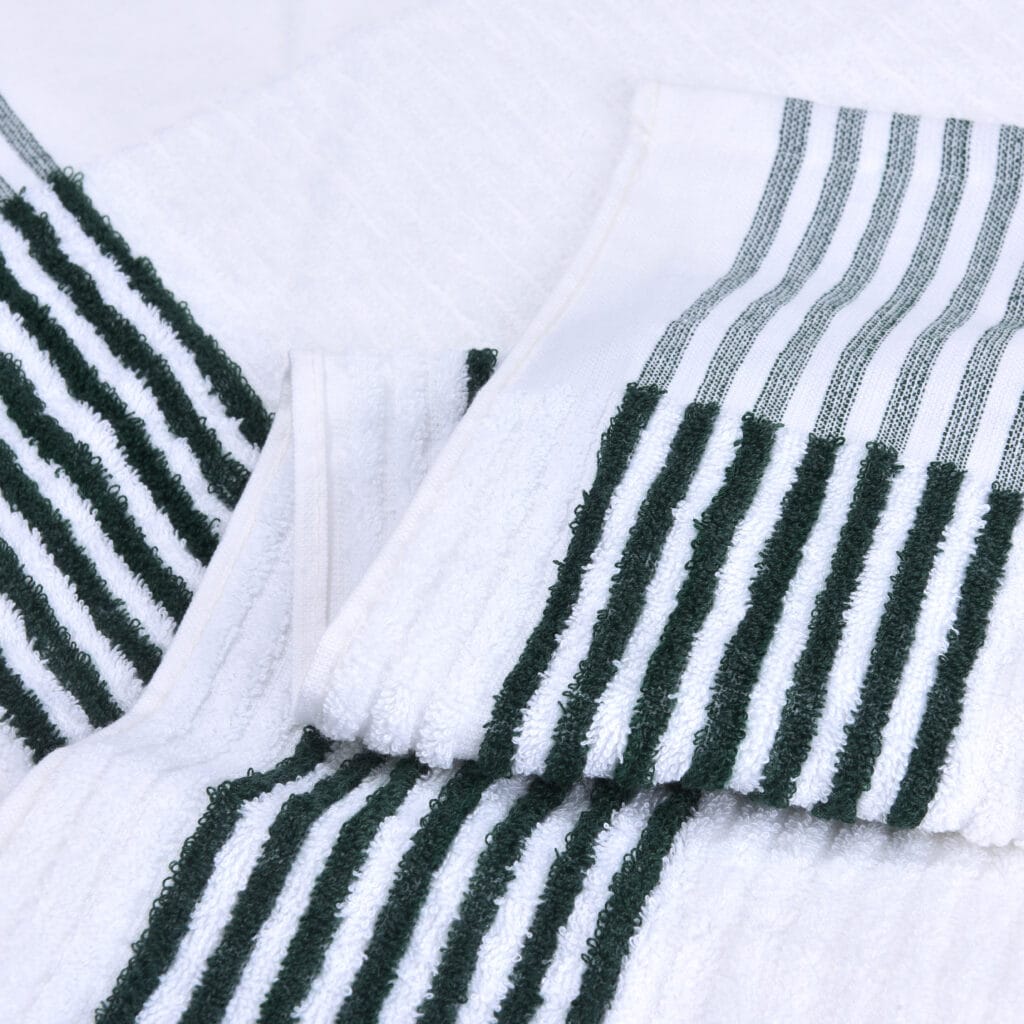 Canddy Towel Cotton Golf Towels with Stripe — Fabric texture and pile